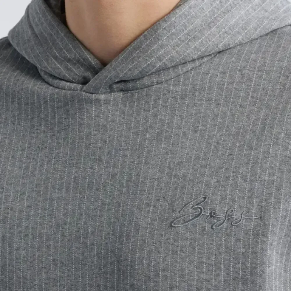 Hugo Boss Seeger Cotton Blend Small Gray Men's Hoodie